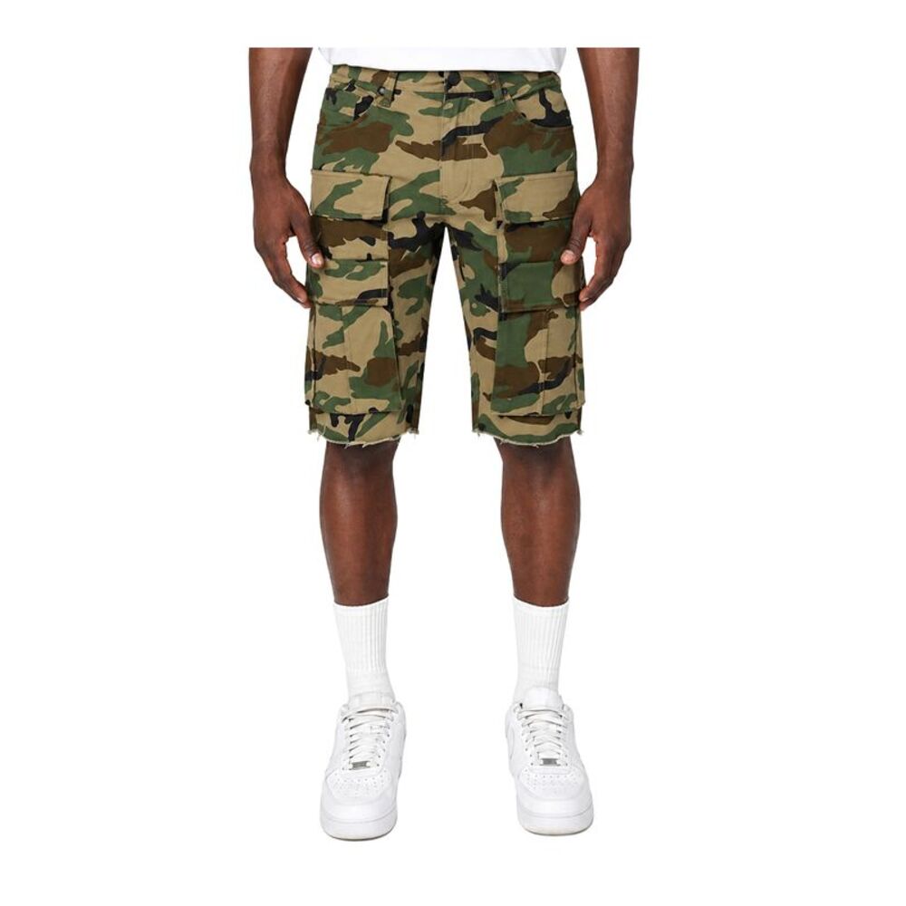 Smoke Rise Cargo Shorts Fashion Twill Mens Camouflage JS25142